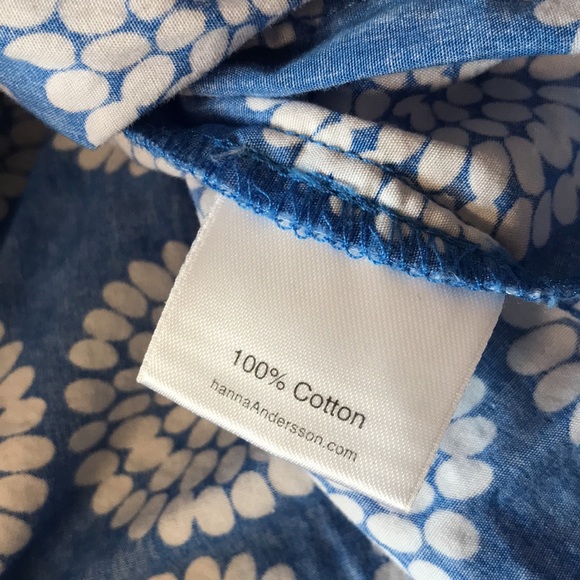 Hanna Andersson toddler girl blue top - Picture 3 of 4